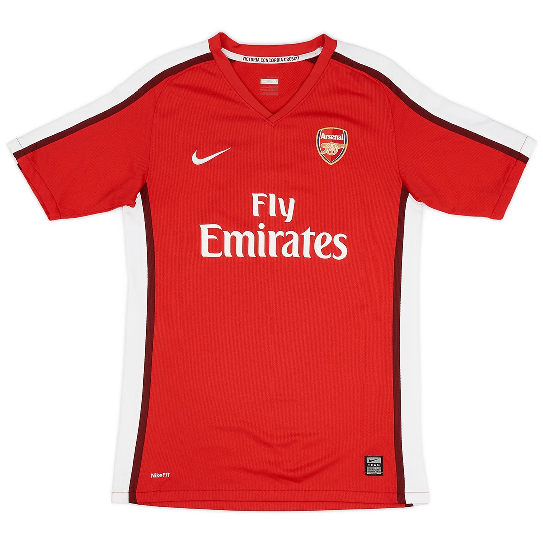 Fabregas #4 Retro Arsenal Home Jersey 2008/10