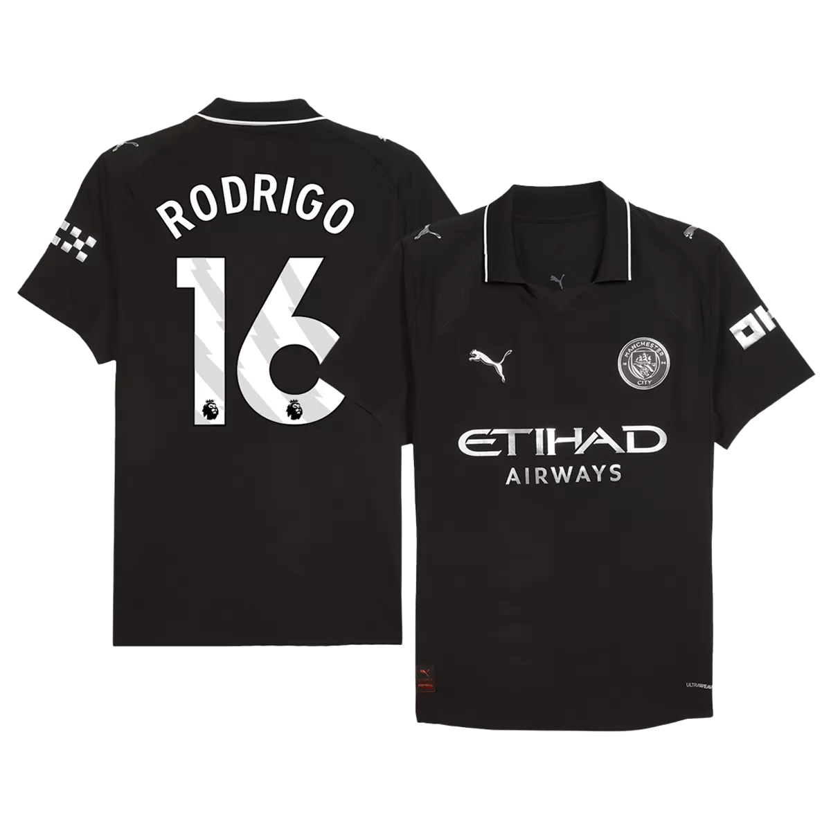 RODRIGO #16 Manchester City Away Match Jersey Player Version 2025/26