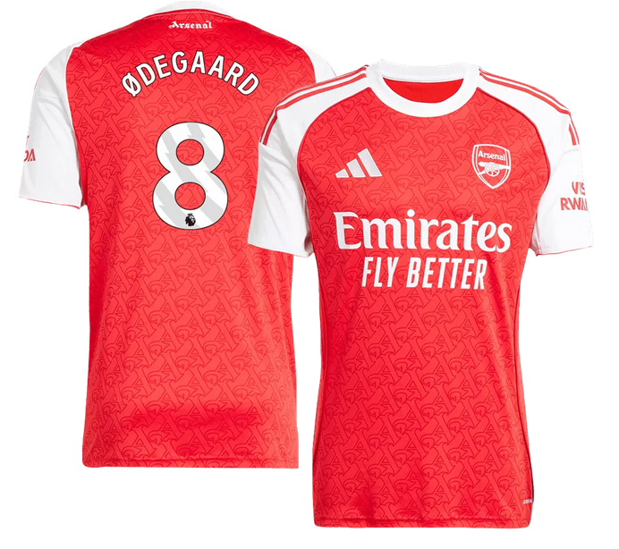 ØDEGAARD #8 Arsenal Home Jersey 2025/26 - [Super Replica]